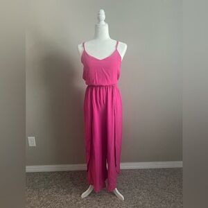 Polyester Pink Jumpsuit